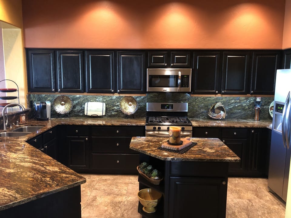 Beautiful, all granite/stainless steel, fully equipped kitchen.