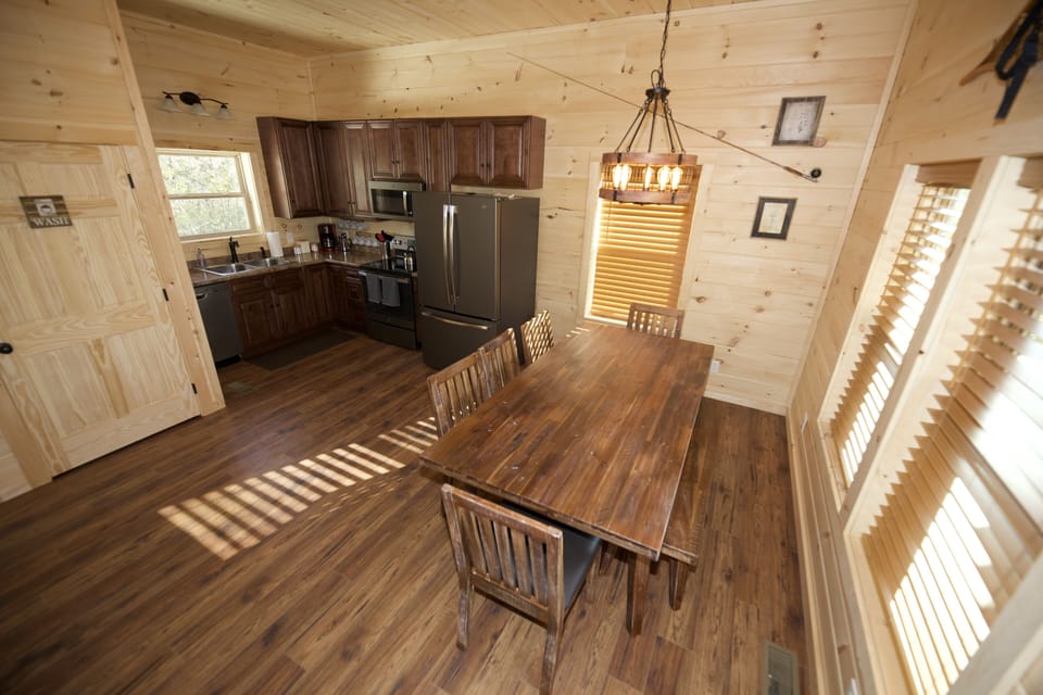 Dining area right off kitchen.