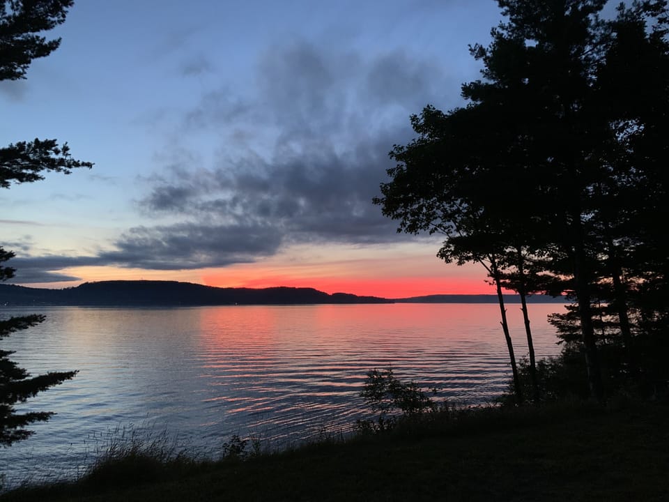 Lake Superior sunset from one of the two large decks