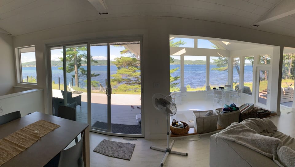 windows, french doors, sun room - lake views abound! 