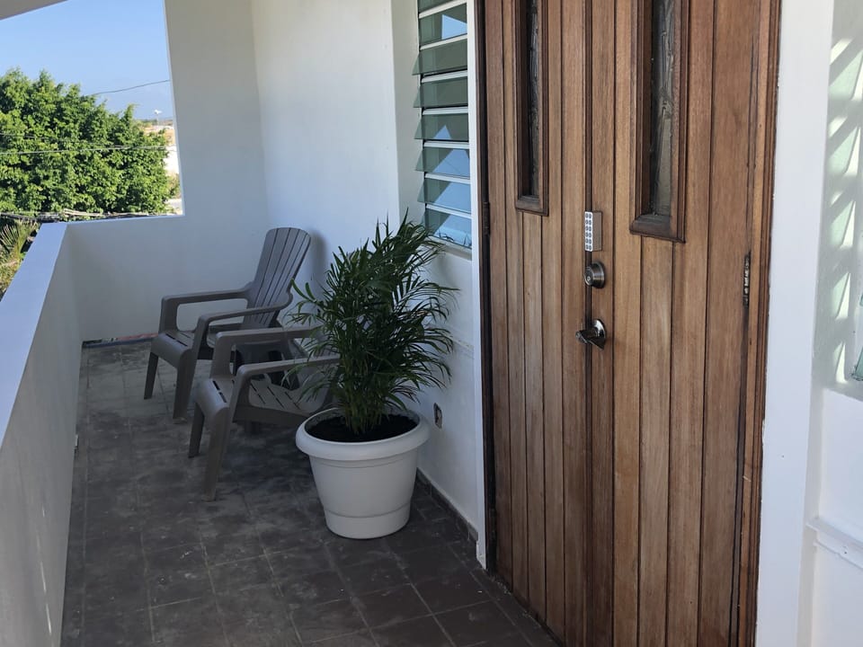 Double door digital keypad entry for easy self check in