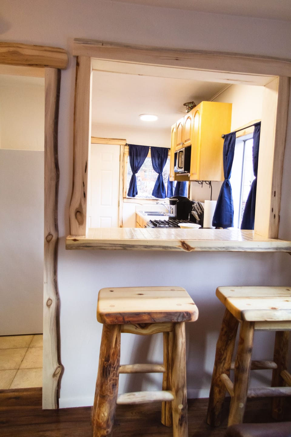 Breakfast counter.