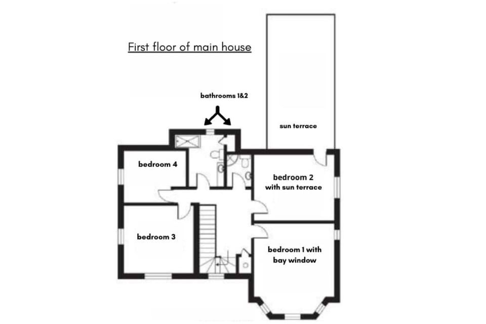 floor plan of first floor of the house 
