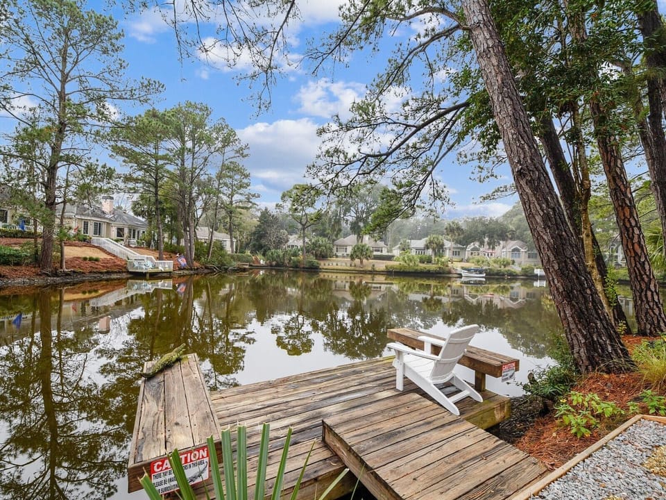 Private Dock is Great for Fishing at 2 Strath Court