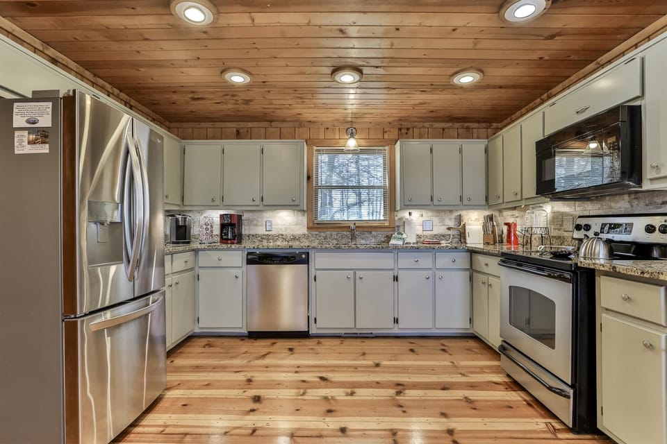 Updated kitchen adjacent to dinning