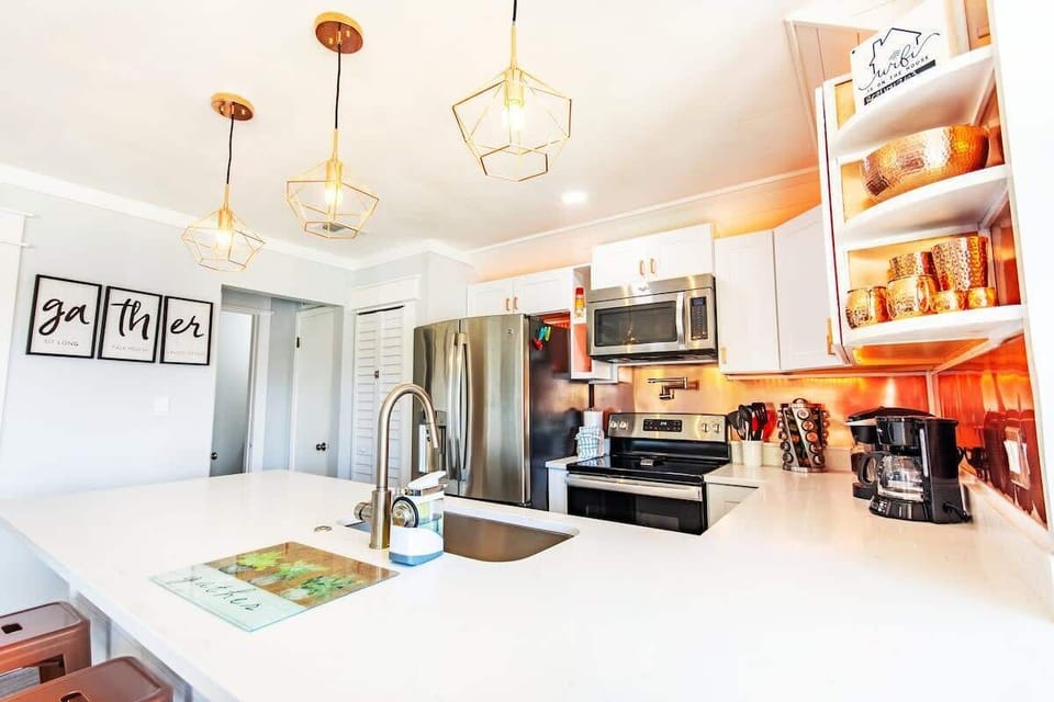 Counter space galore, see yourself cooking many meals here!