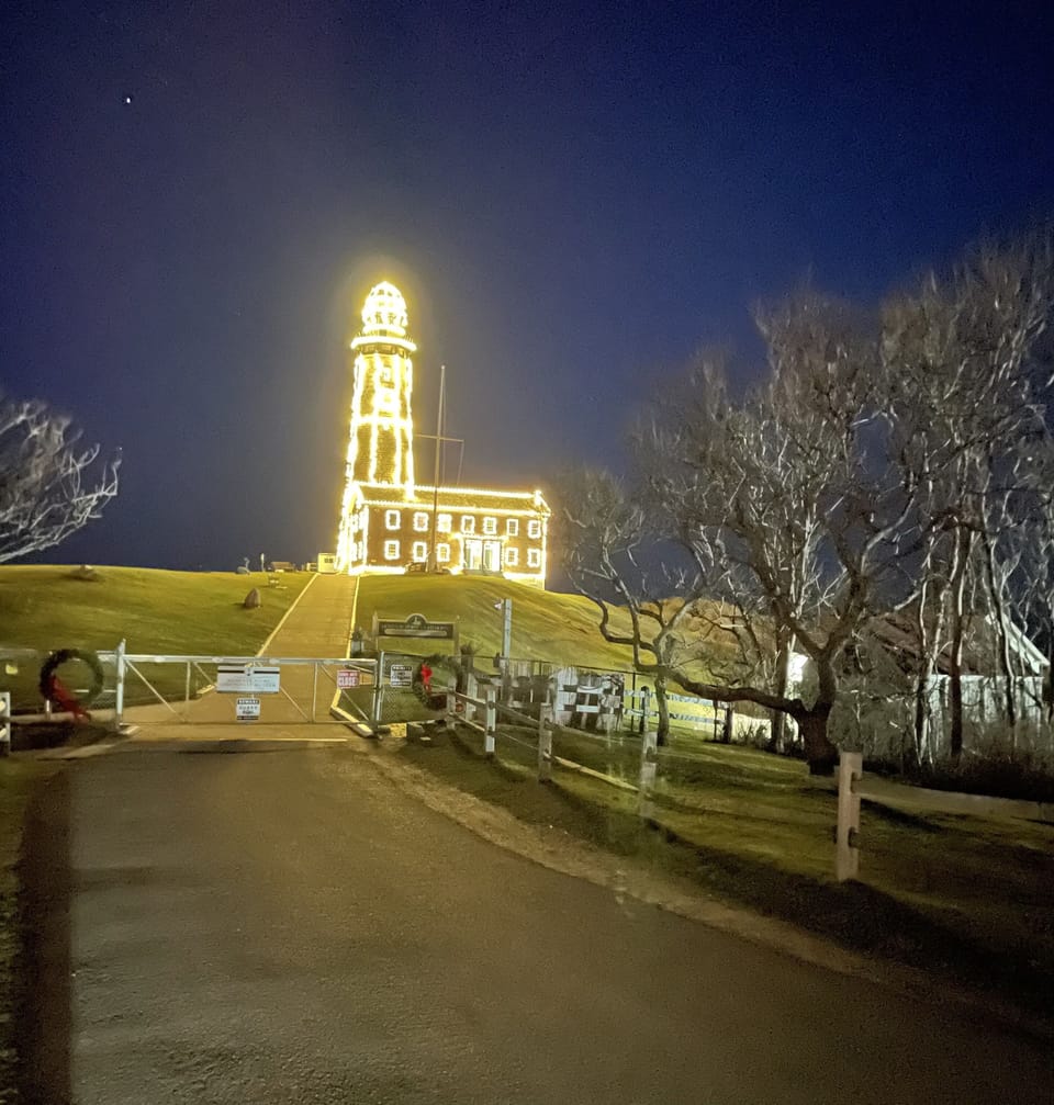 The Montauk Lighthouse is spectacular at holiday time!