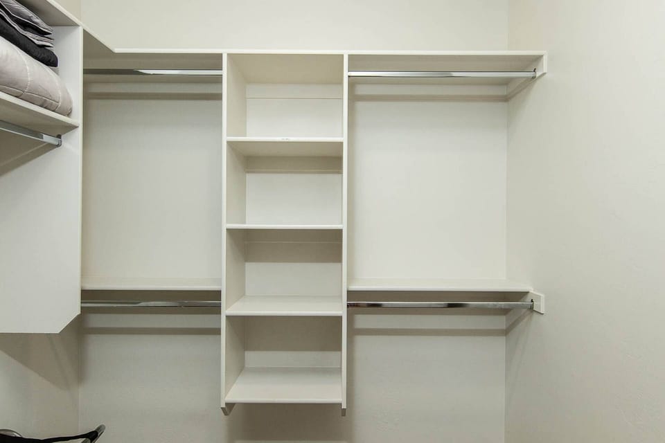 Storage Space in the Closet for those extended stays