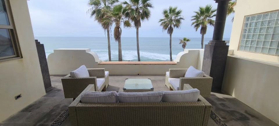 Patio with ocean view