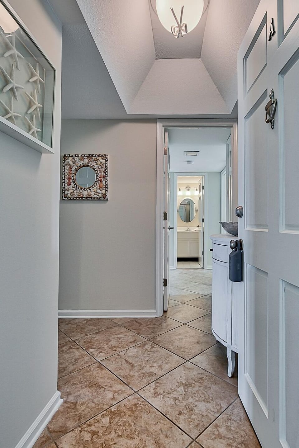 View from the front door straight to bedrooms 2 & 3