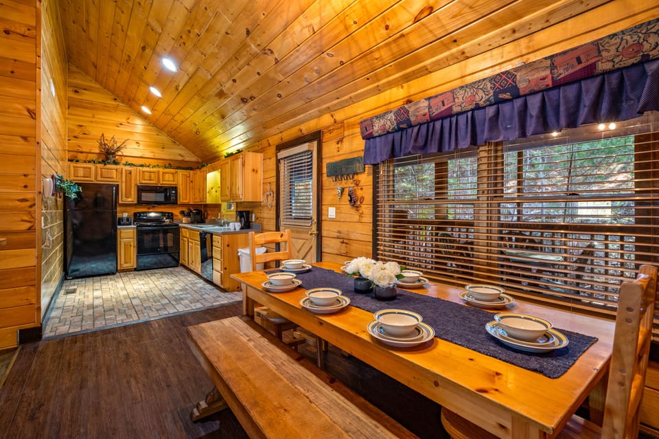 Full Stocked Kitchen and Dining Area Upstairs