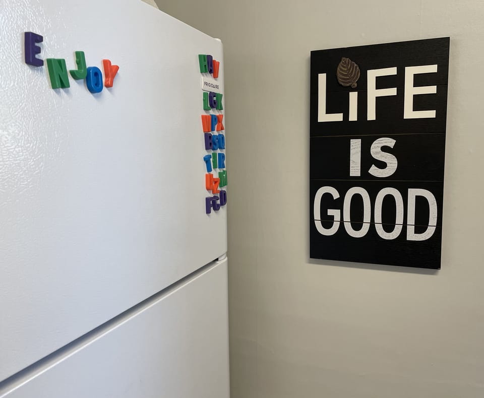 Enjoy cooking inside or use the backyard BBQ grill.