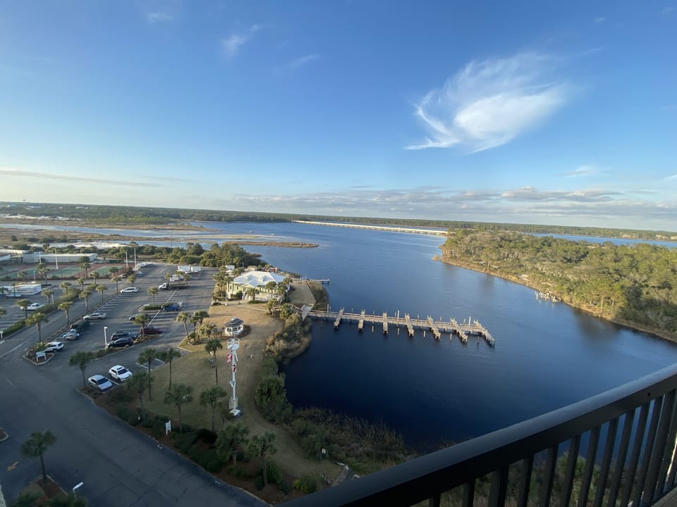 View of Lake Powell and Camp Helen State Park from master balcony.