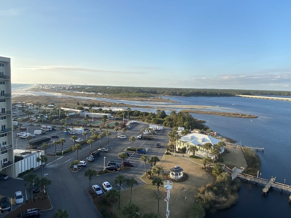 Watch the sunset over 30A from the master balcony.