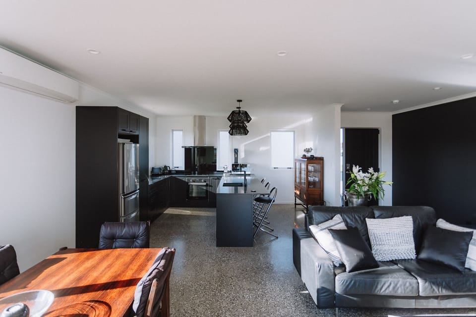 Open plan living and dining