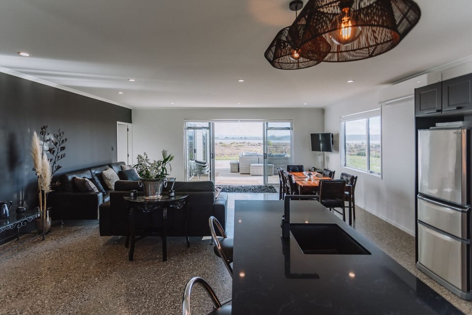 Open plan living and dining