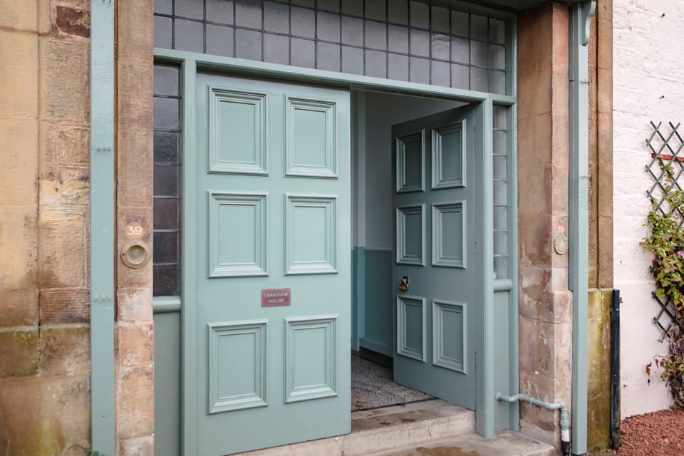 Enter our holiday apartments through the double doors next to Westgate Gallery