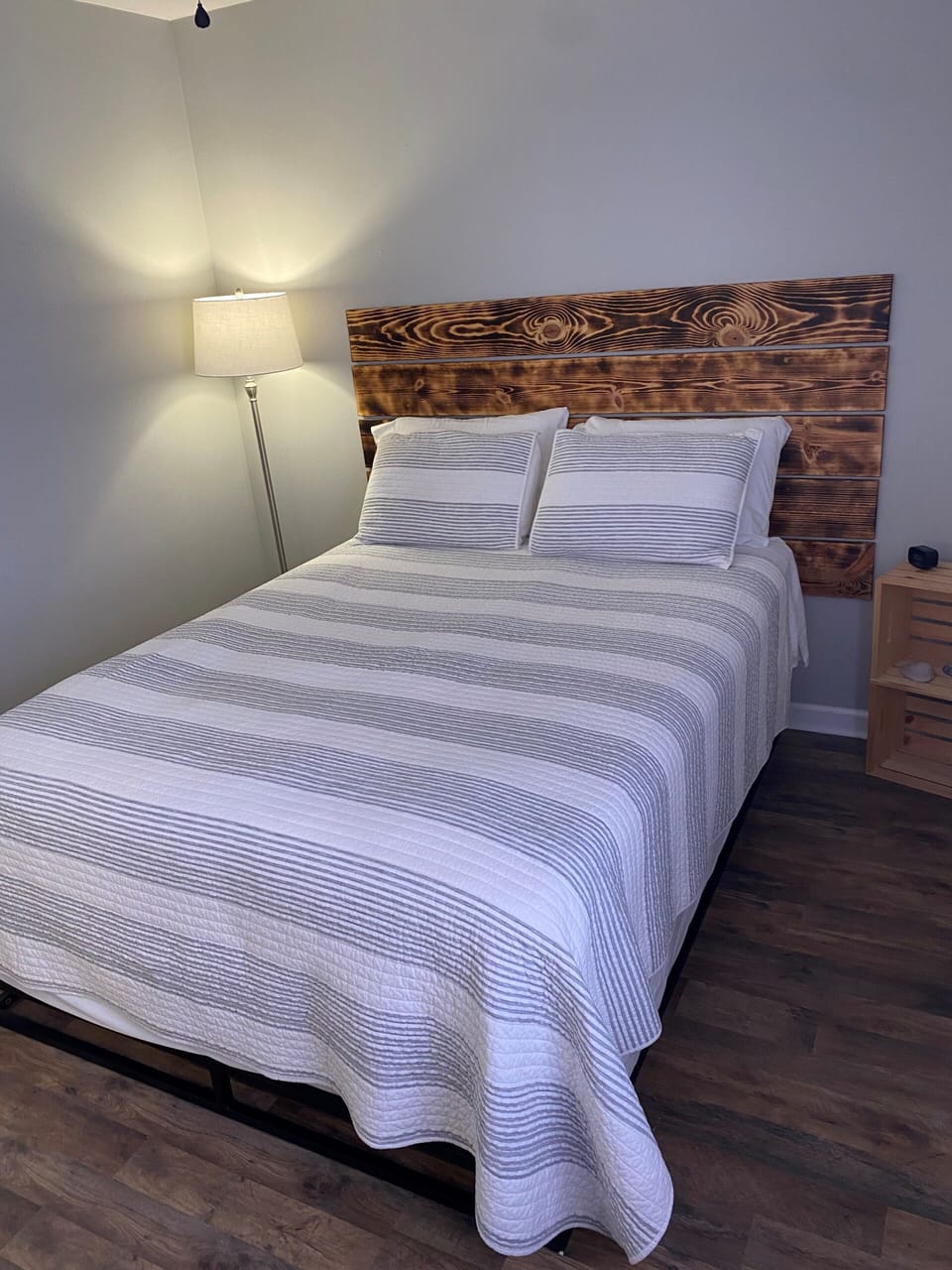 Guest room 2 with new hardwood floors