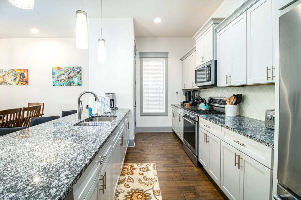 Fully outfitted kitchen