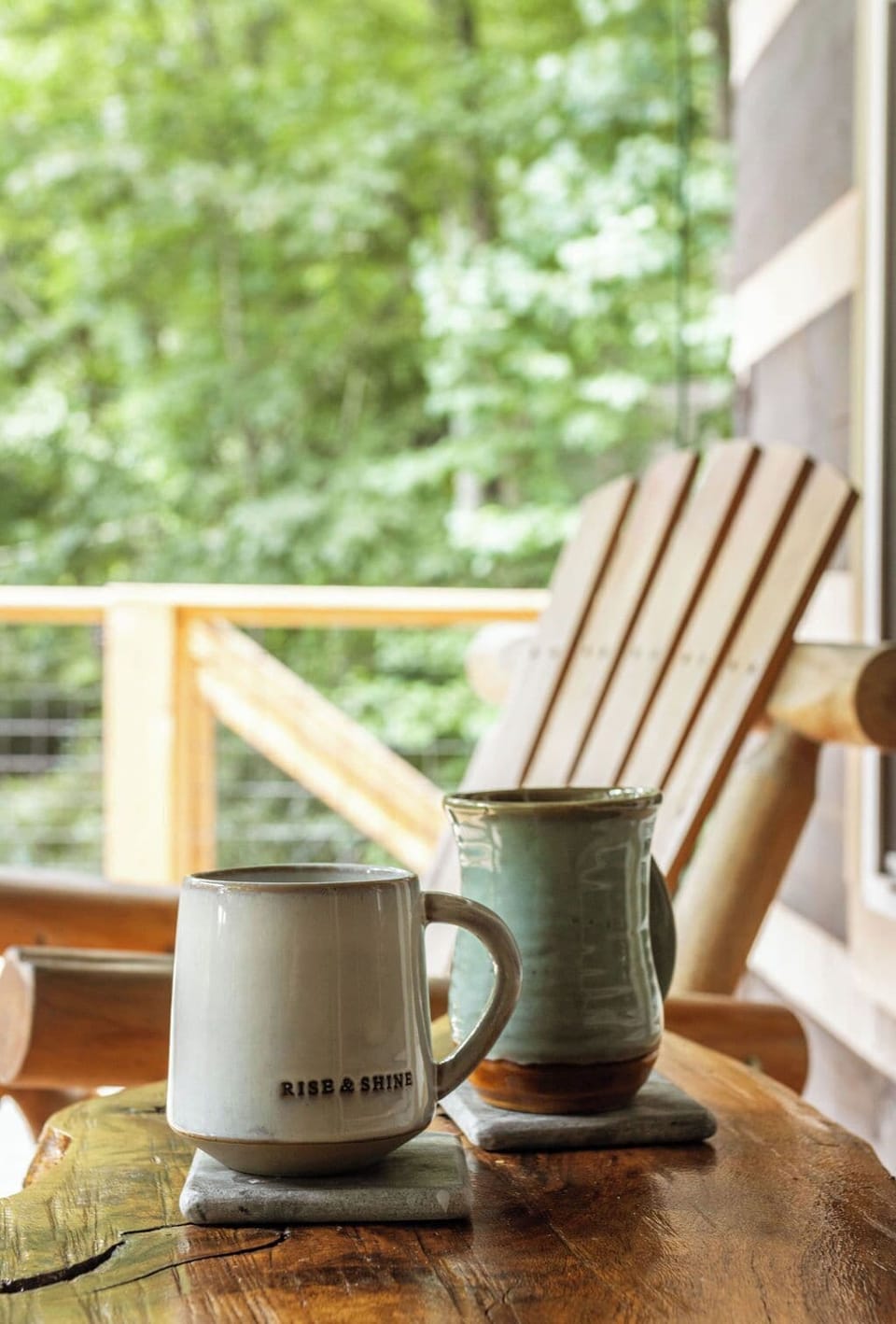 summer morning on the porch