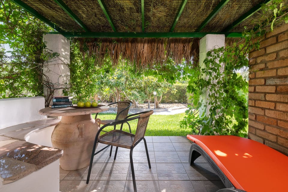 terrace with garden view