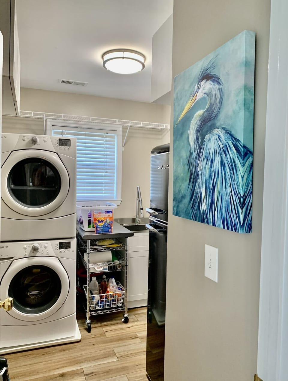 Upper level laundry room. One of "2" laundry rooms for guests use.