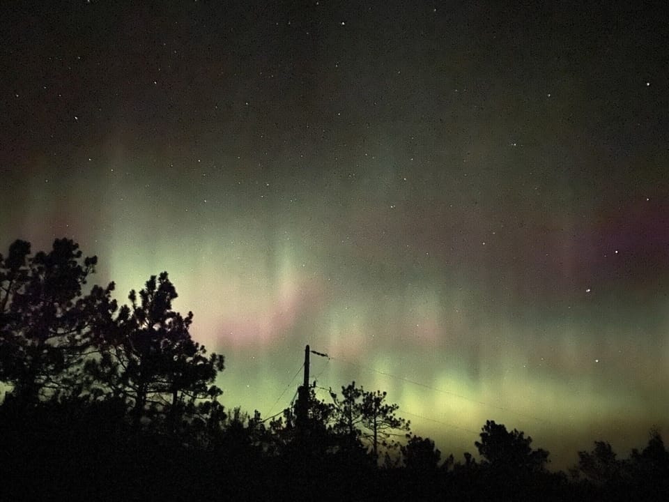 Northern Lights from cabin