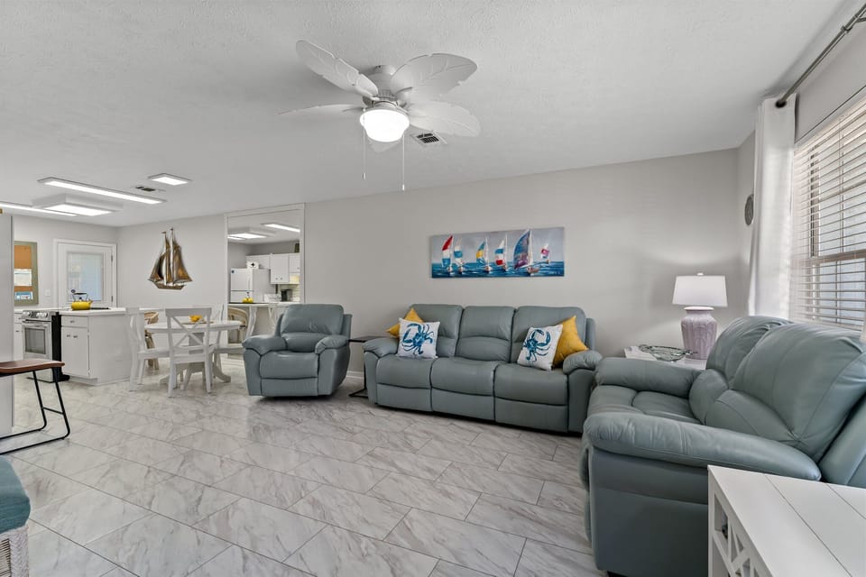 Living Room open to the kitchen