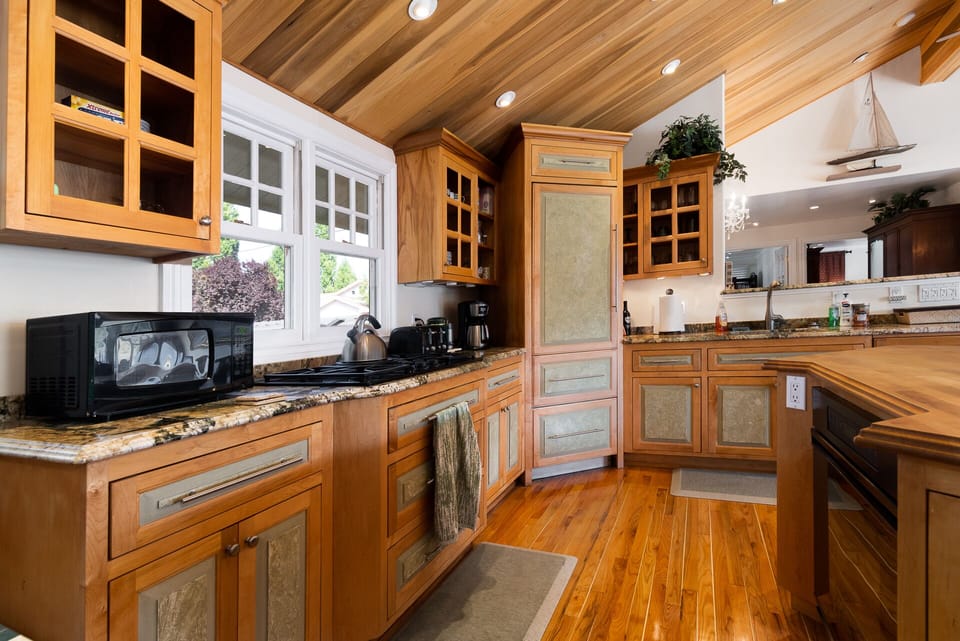 upgraded kitchen gas cooking
