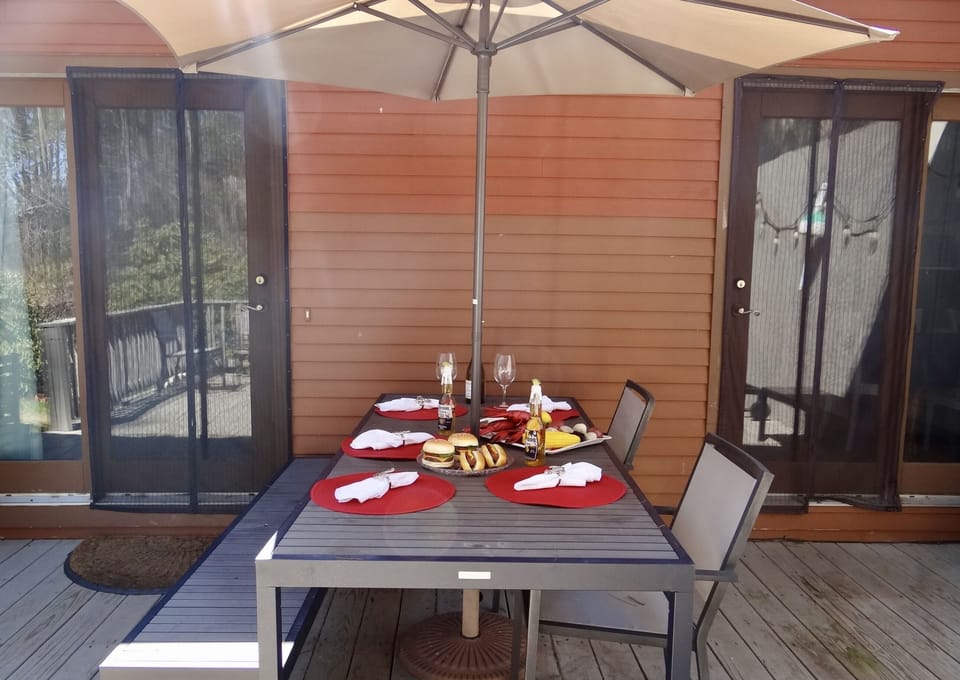 Outdoor dining table