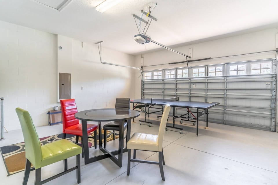 Garage Game Room with Ping Pong Table!
