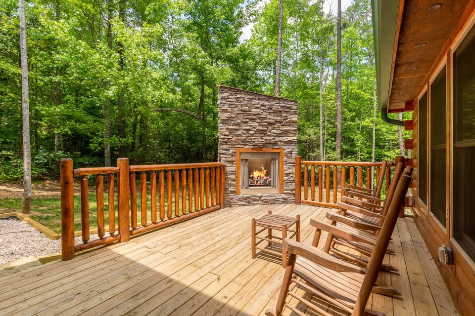 Outdoor Patio with a Fire Pit