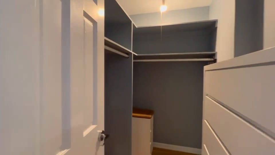 Walk-in master closet