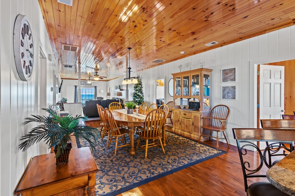 The open floor plan is perfect for entertaining.