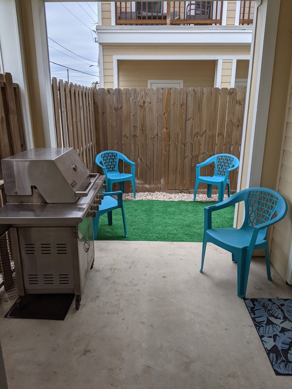 1st level patio with access from both 1st level bedrooms