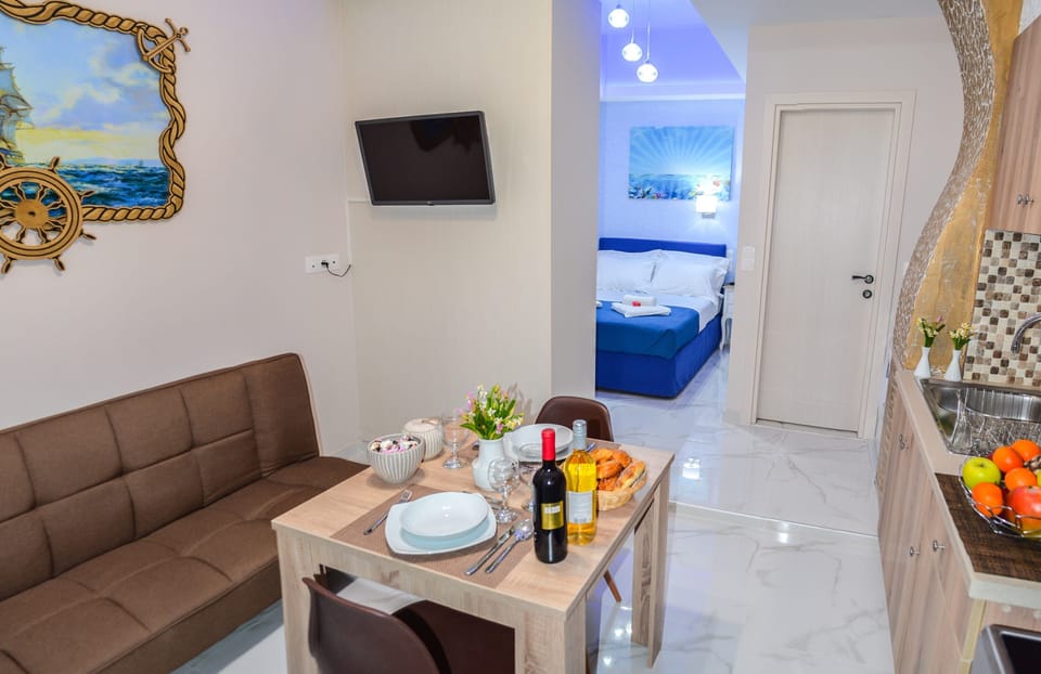 The property has a large TV for your movie nights!