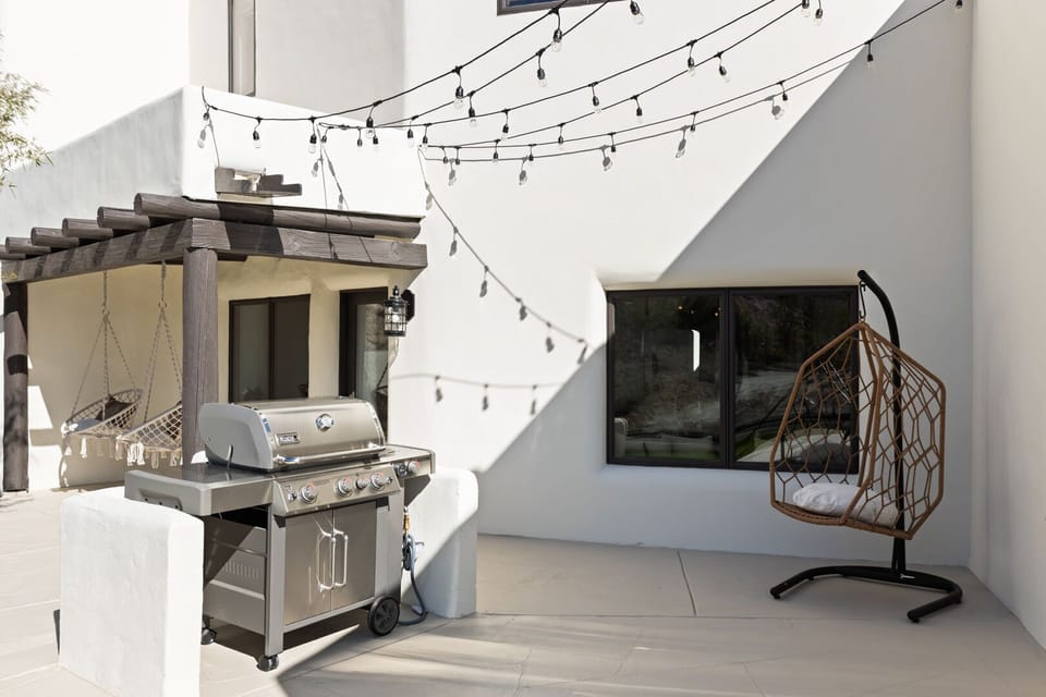 BBQ grill and cooking area