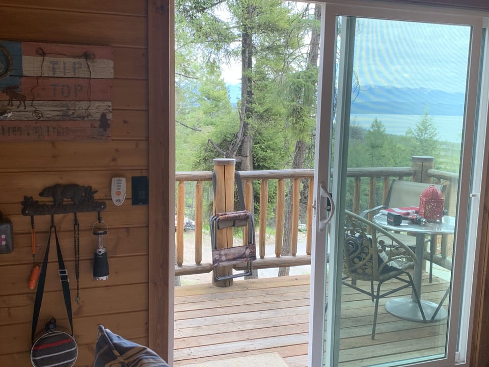 View of Flathead Lake from within the Upper Cottage