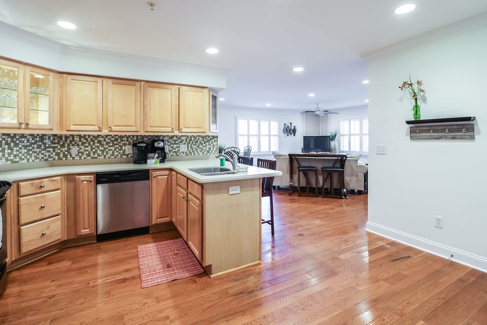 Open floor plan upon entering the unit