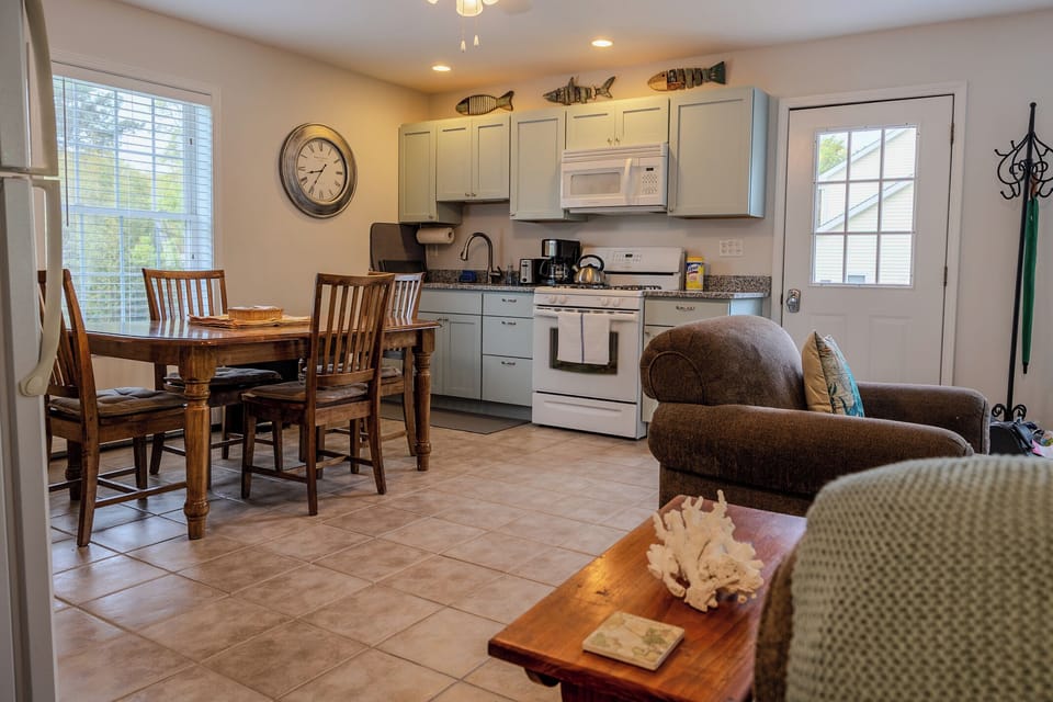 Full Kitchen and Dining Room | partially shown here is the full refrigerator 