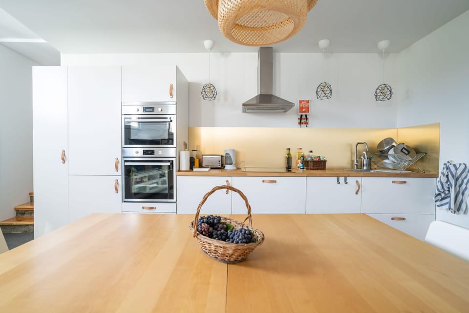 kitchen and dining area