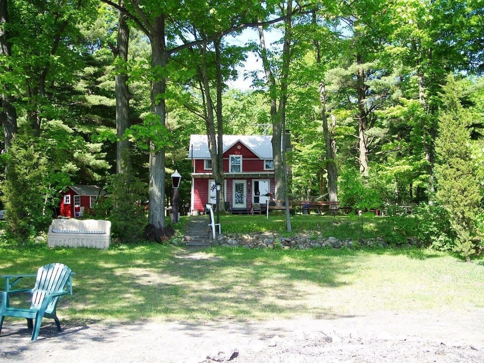 View of cottage from the beach.