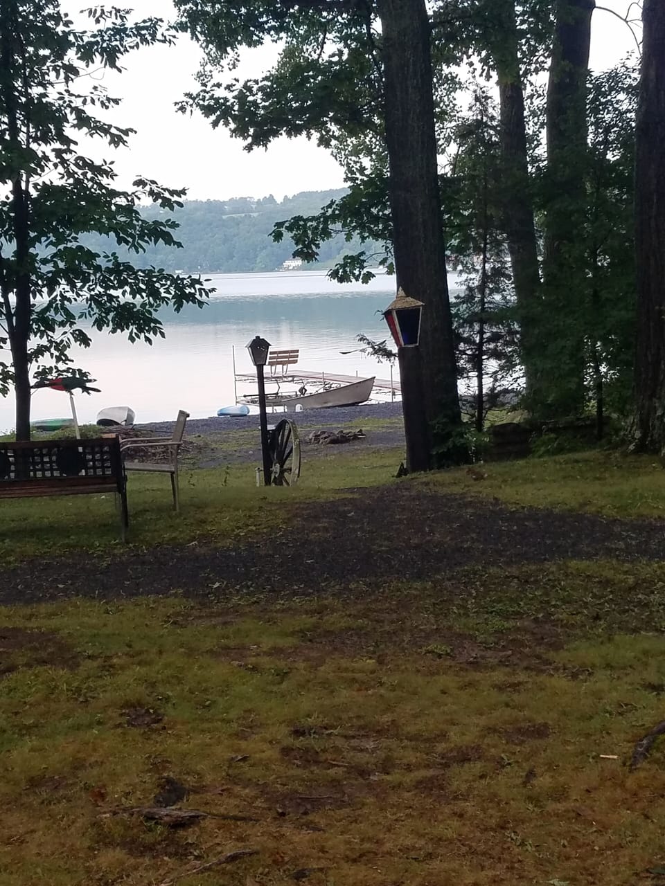 View of beach from the cottage