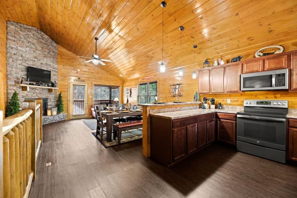 Open layout main level.