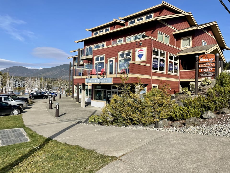 outside condo complex
