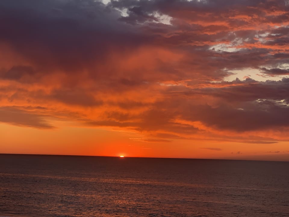 Watch the sunrise from the balcony