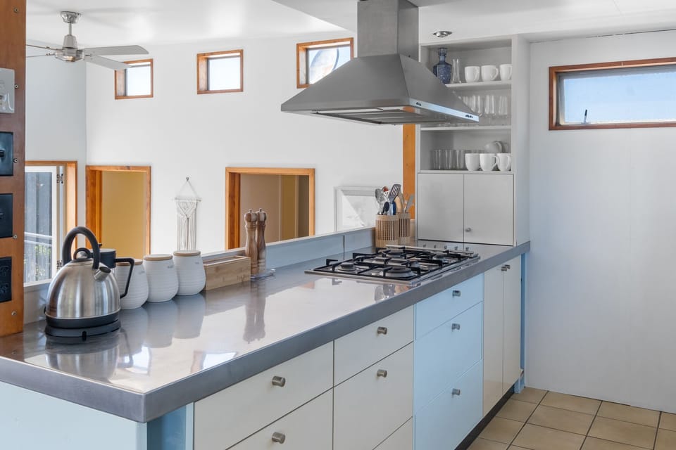 The kitchen is equipped with everything you need to whip up a tasty meal. 