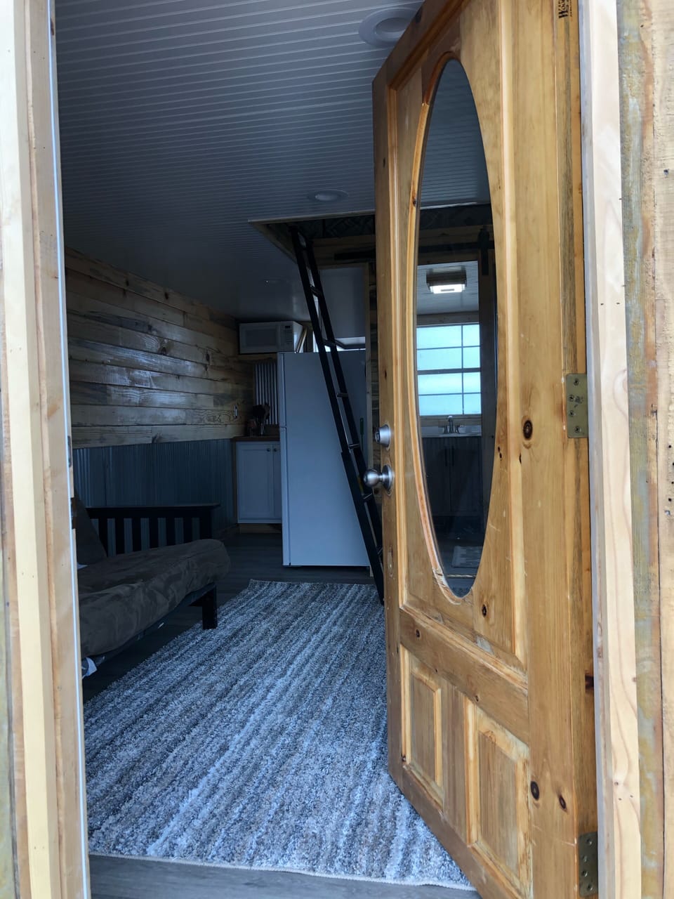 Entering the tiny house 