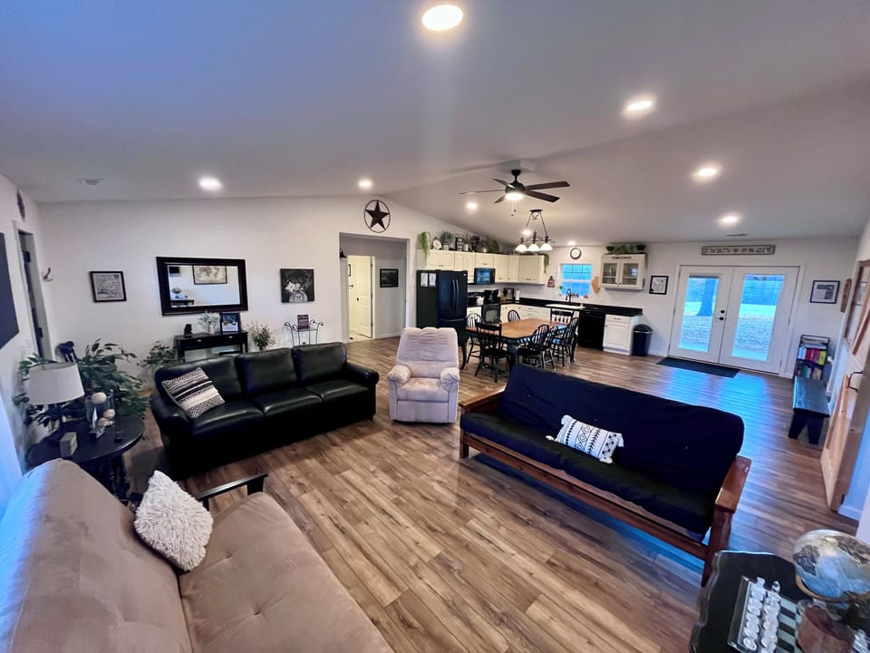 Open Living Room Kitchen