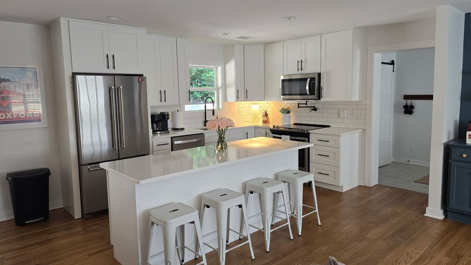 Fully Stocked Kitchen - any utensil, bowl pan or serving dish you could need.